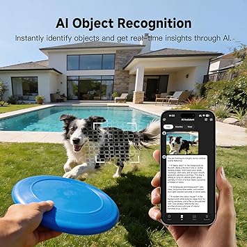 AI Smart Glasses with 100MP Camera Smart AI Glasses Waterproof Bluetooth Call Playing Music Smart Glasses Identify Pictures Use ChatGPT